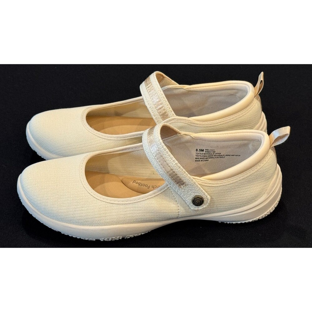 J Sport Melody Memory Foam Beige Cream Comfort Shoes Mary Janes Women's 8.5M EUC